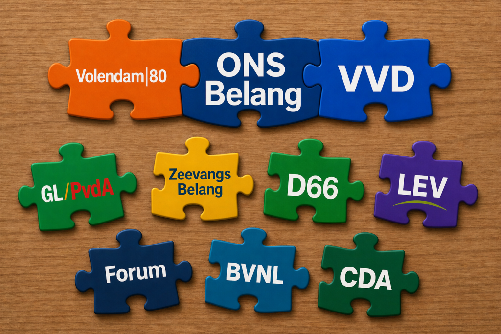 Tussenstap bij coalitievorming Edam-Volendam -