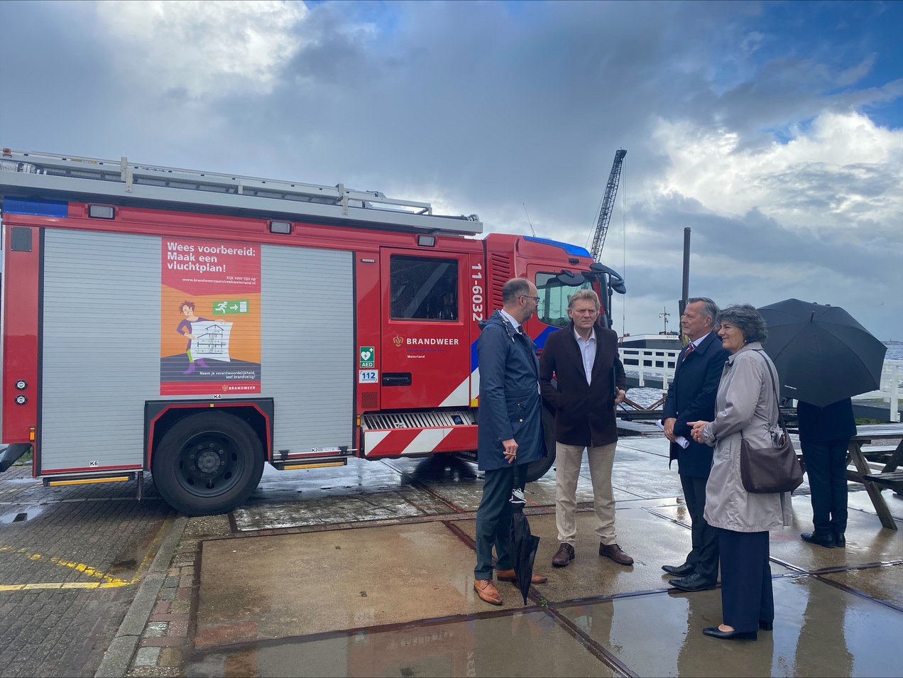 Werkbezoek Commissaris van de Koning aan Marken -