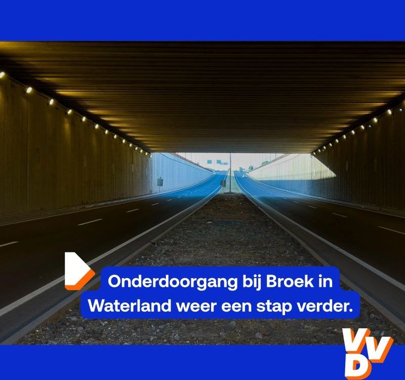 Onderdoorgang bij Broek in Waterland weer een stap dichterbij -