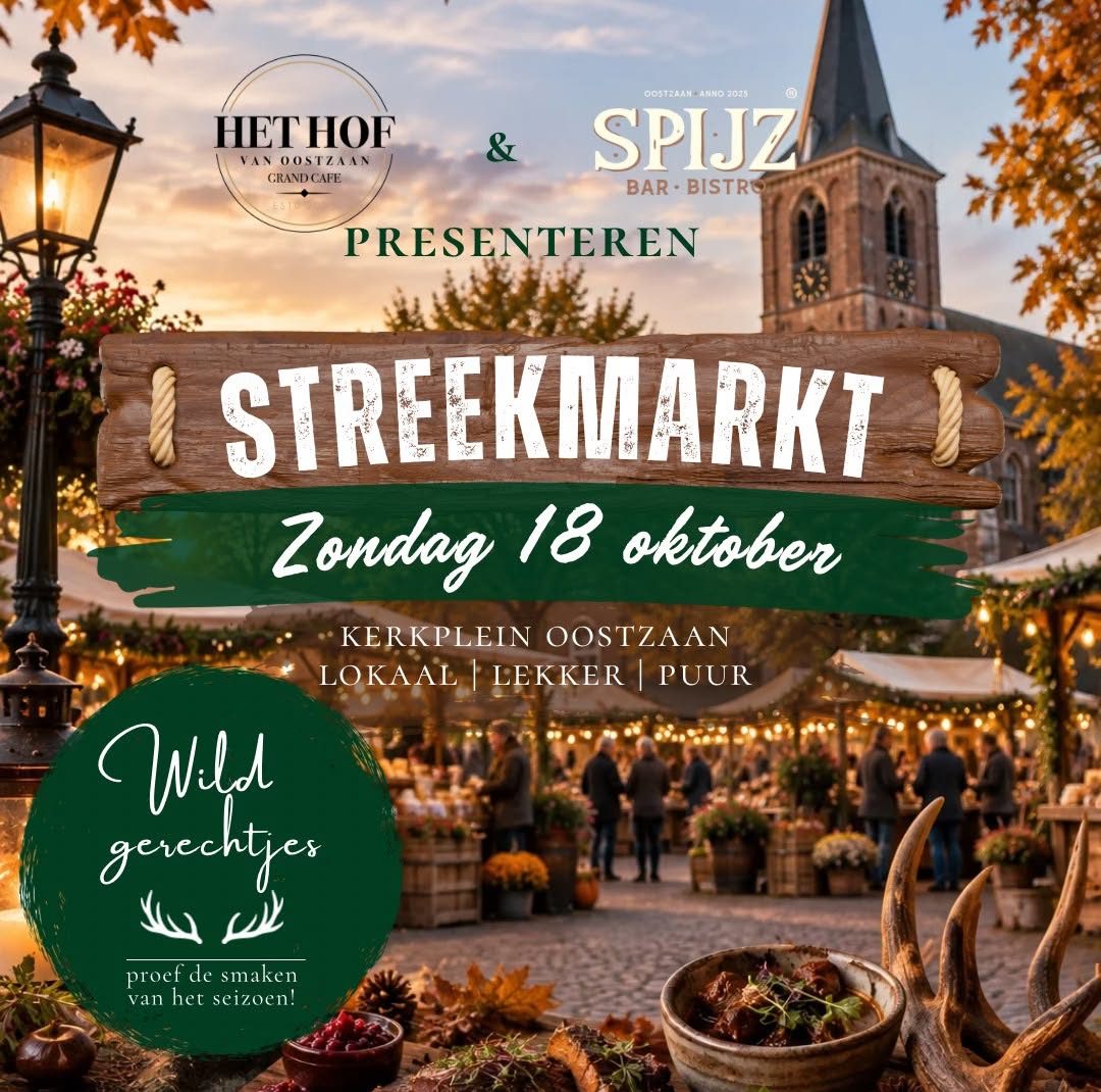 18 oktober eerste Streekmarkt Oostzaan met lokale, ambachtelijke producten -